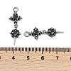 316 Surgical Stainless Steel Micro Pave Cubic Zirconia Pendants STAS-G349-03AS-01-3