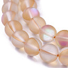 Synthetic Moonstone Beads Strands G-F142-6mm-13-3