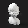 Girl Bust Resin Necklace Display Stands ODIS-A012-05A-4