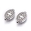 Tibetan Style Alloy Oval Beads TIBEB-2223-AS-LF-1