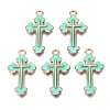 Alloy Enamel Pendants ENAM-S121-059E-1