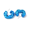 Twist Ring Acrylic Stud Earrings EJEW-P251-16-3