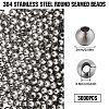 304 Stainless Steel Round Seamed Beads STAS-SC0006-95A-2