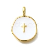 Brass with Enamel Pendants LS-KK-D295-31G-02-1