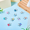 10Pcs Alloy Glass Pendants PALLOY-TAC0150-5