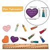 20Pcs 10 Colors Heart with Word Lovdy Home Sweet Love PU Leather Pendants FIND-SZ0001-66-7