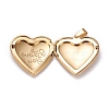 Valentine's Day Ion Plating(IP) 304 Stainless Steel Locket Pendants STAS-K197-08G-3