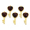 Natural Mahogany Obsidian Pendants G-N326-158-09-1