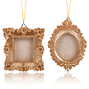 2 Sets 2 Styles Vintage Resin Hanging Photo Frame RESI-SP0001-21B-01-6