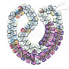 Electroplate Glass Beads Strands EGLA-N008-011-2
