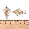 Brass Micro Pave Cubic Zirconia Pendants KK-F901-01C-G-3