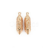 Brass Pointed Pendants X-KK-S356-640-NF-1