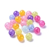 Transparent Crackle Acrylic Beads CACR-R008-20mm-M-3