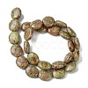 Natural Unakite Beads Strands G-K365-B08-03-3