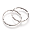 Non-Tarnish 304 Stainless Steel Plain Band Rings RJEW-B0006-7-02P-2