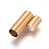 304 Stainless Steel Magnetic Clasps with Glue-in Ends STAS-F227-53B-G-2