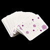 50Pcs Rectangle Paper Flower Print Earring Display Cards X1-CDIS-M008-01C-2