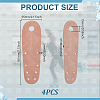 Suede Flat Toe Guard Protectors AJEW-WH0270-860A-01-2