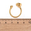 304 Stainless Steel Pave Cubic Zirconia Cuff Open Rings for Women RJEW-K319-02D-G-3