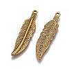 Tibetan Style Alloy Charms TIBEP-16624-AG-RS-2