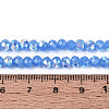 AB Color Plated Opaque Glass Rondelle Beads Strands EGLA-T029-4mm-09J-4