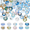 64Pcs 10 Styles Opaque Resin European Beads RESI-ME0001-36-1
