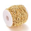 Brass Handmade Paperclip Chains CHC-M019-11G-3