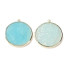 Natural Flower Amazonite Pendants G-E526-10C-4