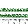 Electroplate Transparent Glass Beads Strands EGLA-A035-T6mm-A11-4