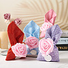 20Pcs 4 Colors Polyester Ramie Blended Yarn Jewelry Drawstring Gift Bags ABAG-BT0001-05-5