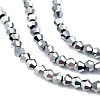 Transparent Electroplate Glass Beads Strands EGLA-A039-T2mm-UA05-3
