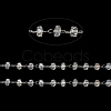 Glass Rondelle Beaded Chains CHS-B004-02P-3