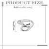 1Pc Alloy Wrench Cuff Rings RJEW-LP0002-46A-2