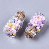 Glass Wishing Bottle Pendant Decorations LS-GLAA-N037-01H-3