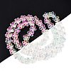 Electroplate Glass Beads Strands EGLA-T028-02C-2