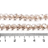 Electroplate Transparent Glass Beads Strands EGLA-A035-T6mm-A22-4