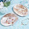 2Pcs Natural Freshwater Pearl Shell Decoration SHEL-NB0001-64-4