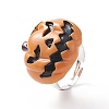 Halloween Theme Resin Adjustable Ring RJEW-JR00554-4