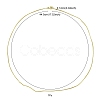 Brass Round Snake Chain Necklace for Women MAK-YW0001-07-4