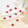 10Pcs Brass Enamel Charms KK-AR0003-63-4