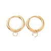 PVD Vacuum Plating Stainless Steel Huggie Hoop Earring Findings STAS-J400-36G-1