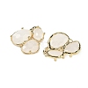 Natural Quartz Crystal Links connectors G-E526-28K-2