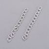 Iron Ends with Twist Chain Extension for Necklace Anklet Bracelet CH-CH017-S-5cm-1