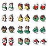 Christmas Theme Resin Clip-on Earrings EJEW-C170-02-2