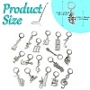 62Pcs 31 Style Alloy Locking Stitch Markers HJEW-CJ00058-2