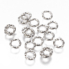 Tarnish Resistant 304 Stainless Steel Twisted Open Jump Rings STAS-L233-008A-P-1