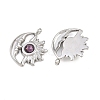 304 Stainless Steel Rhinestone Pendants STAS-Z166-24P-02-2