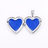 304 Stainless Steel Locket Pendants STAS-O103-29P-2