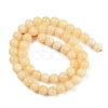 Natural Yellow Calcite Beads Strands G-C251-A01-8mm-3