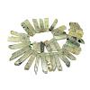 Natural Prehnite Beads Strands G-R419-19-2